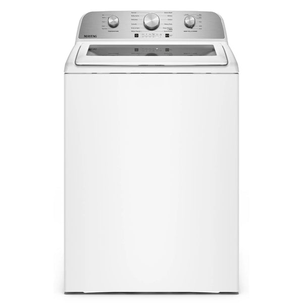 White top-load washing machine